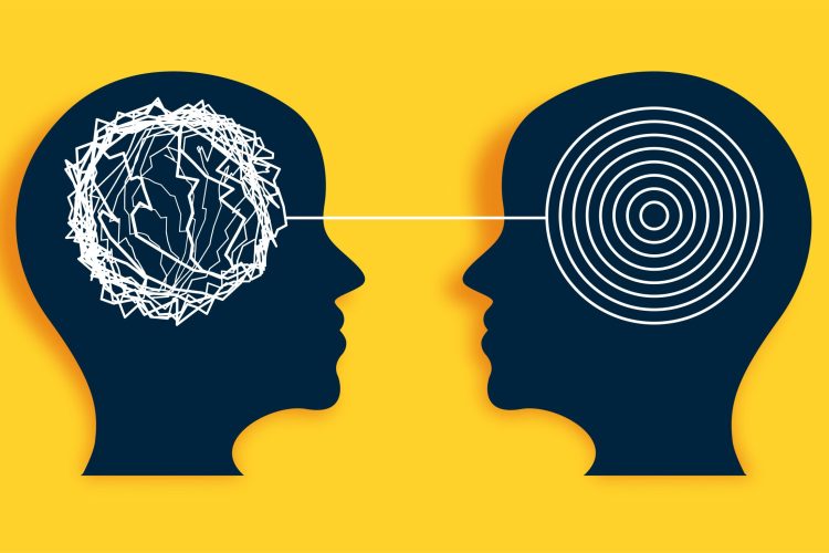 mental health care background with human head design mental health care background with human head design vector